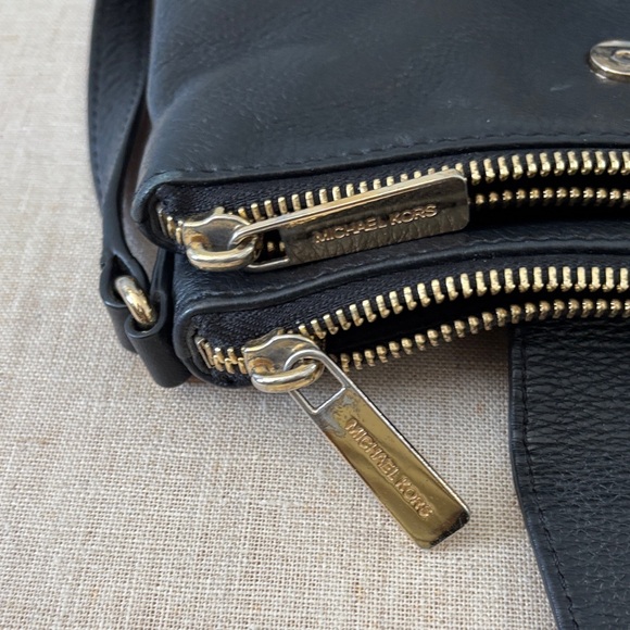 Michael Kors Black and Gold Crossbody Bag - Picture 8 of 12